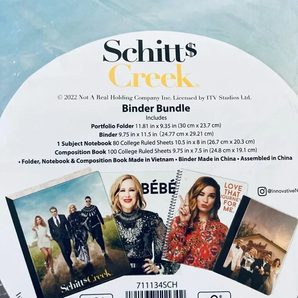 Schitt’s Creek 4-pc Binder Bundle